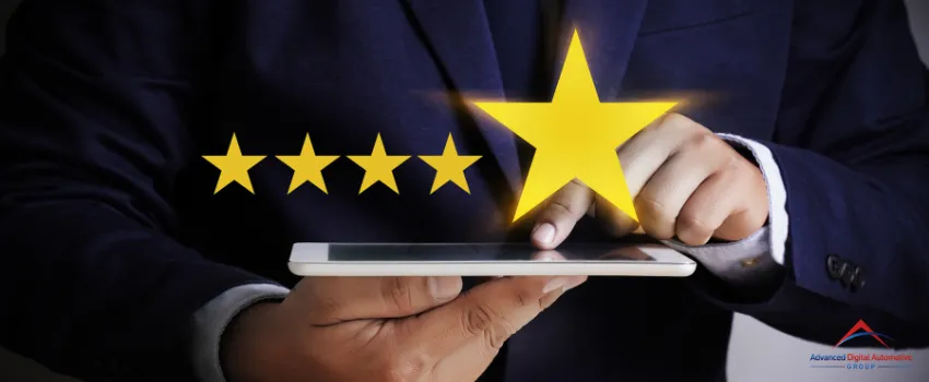 ADAG - Customer giving five star rating