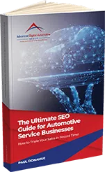 The Ultimate SEO Guide for Automotive Service Businesses Book Cover.